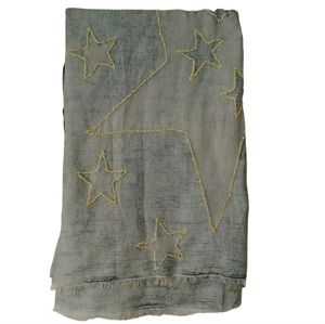 Vismaya beaded stars oversized scarf
